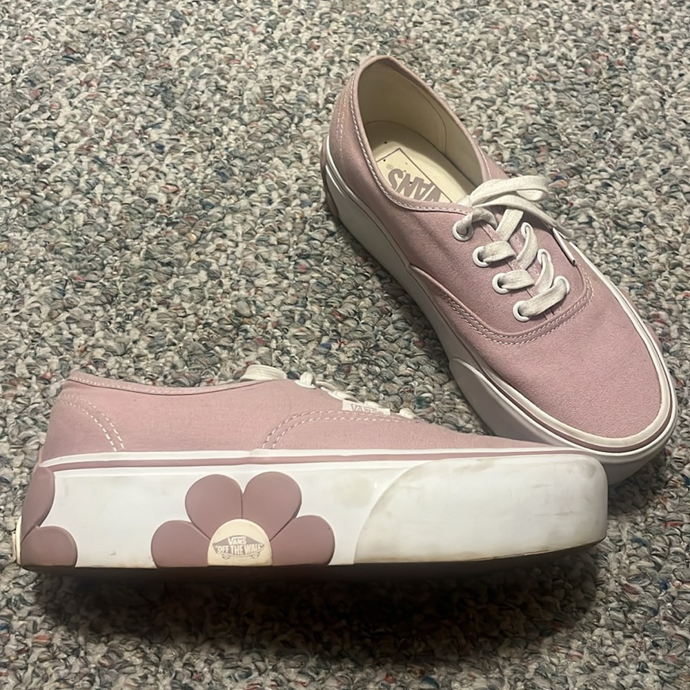 Platform Floral Vans